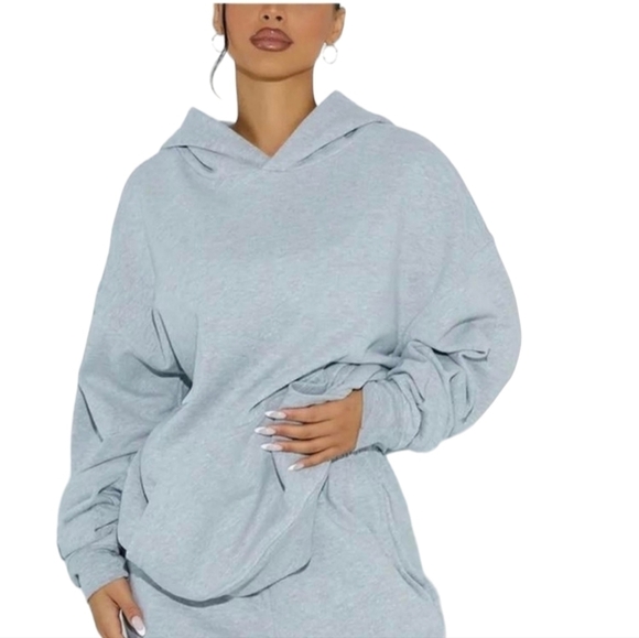 Naked Wardrobe Gray Soft Pullover Hoodie Womens Size 3XL NWOT - Picture 1 of 8